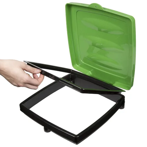 Vista 7 de Wakeman Outdoors - Soporte portátil para bolsas de basura, bote de basura plegable para uso en interiores y exteriores, ideal para campamento Verde