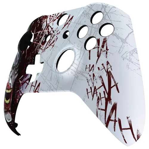 Vista 9 de eXtremeRate Clown Hahaha - Carcasa frontal estampada para Xbox One SX, kit de repuesto de cubierta frontal suave al tacto para Xbox One SX