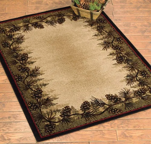 Vista 9 de BLACK FOREST DECOR Village Pines Alfombra - 2 x 4, polipropileno, resistente a las manchas, alfombra de área para interiores, 2 pulgadas de ancho x