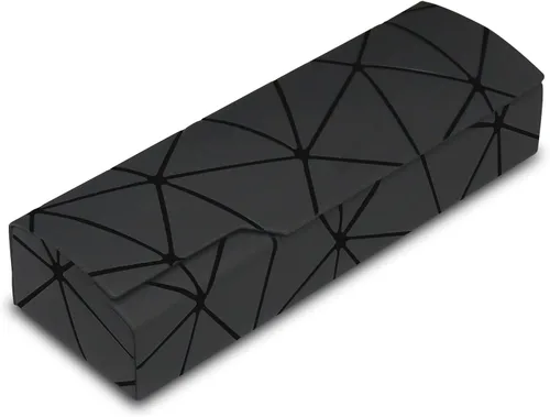 Vista 12 de Casos de gafas,Funda protectora portátil para vidrio,Unisex Negro