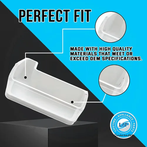 Vista 3 de DA97-08400A - Cesta de estante para puerta izquierda, compatible con refrigerador Samsung, DA97-08400C