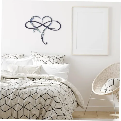Vista 8 de ARTIBETTER Colgante de metal para colgar en la pared, diseño de corazón, arte de metal, letrero de pared de amor, escultura de corazón, decoración