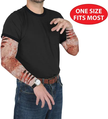 Vista 2 de Beistle Mangas de fiesta Zombie Bite