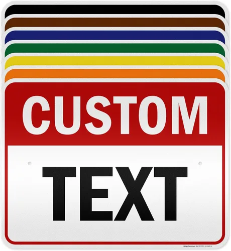 Vista 25 de Cartel personalizado, cartel personalizado para negocios, uso en interiores/exteriores. 7x10 pulgadas, aluminio 0.040 libre de óxido, resistente a