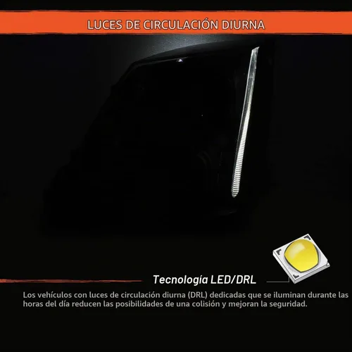 Vista 4 de AKKON - Faros delanteros LED para Cadillac CTS 2008-2014, carcasa negra, modelo halógeno