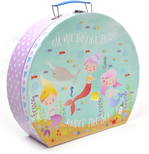 Vista 3 de Floss & Rock Mermaid Chef's Kitchen Set - Juego de cocina en miniatura de 10 piezas en estuche redondo