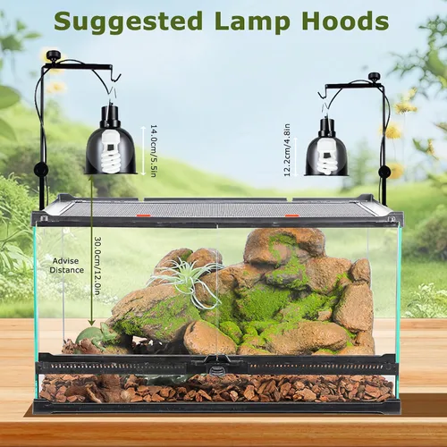 Vista 8 de UVB 5.0 Reptile Light13W, lámpara tropical fluorescente compacta, bombilla UVB de bobina para reptiles de selva tropical, luz para camaleones
