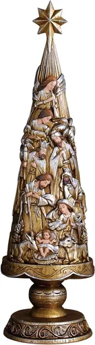 Vista 3 de Figura de Árbol de Navidad de Belén de Avalon Gallery
