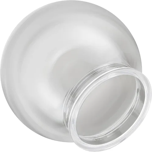 Vista 5 de Aspen Creative 28001-60-41, Globo de lámpara de poste de 6" de acrílico transparente de repuesto con cuello de 3-3/4