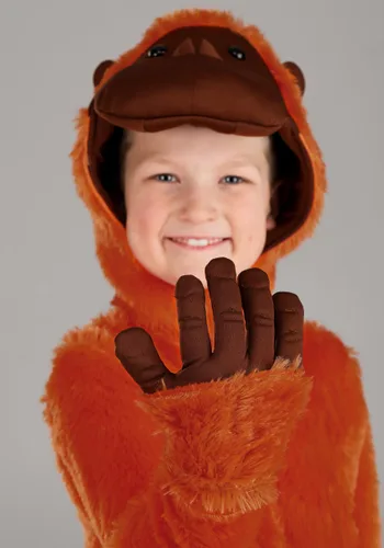 Vista 5 de Disfraz de Orangután Naranja para Niños Multicolor