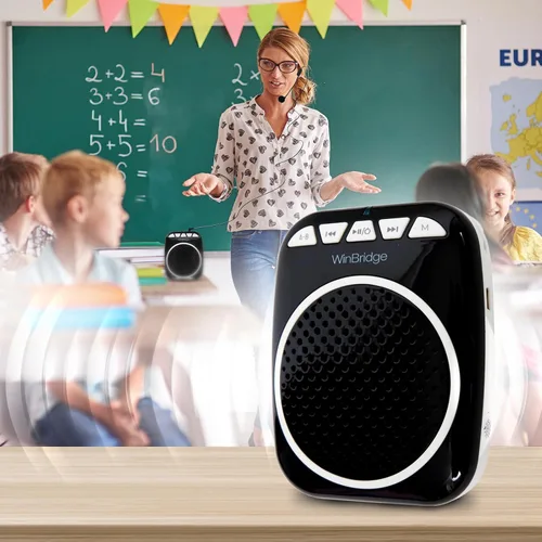 Vista 2 de WinBridge amplificador de voz con micrófono de auriculares con cable
