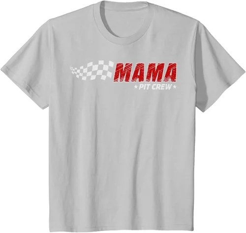 Vista 27 de Mama Pit Crew Race Car Birthday Family Matching Pit Crew Camiseta