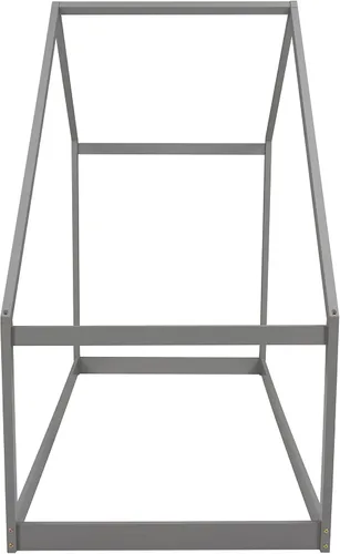 Vista 6 de SOFTSEA Cama de plataforma de casa doble, plataforma baja para cama de suelo, fácil montaje