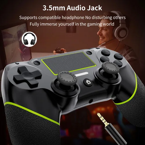 Vista 7 de DIANVEN Wireless Controller for PS4 PC, Wireless Controller for Playstation 4ProSlimPC, Controller Wireless for PS4 PC wVibration, Motion Sensor