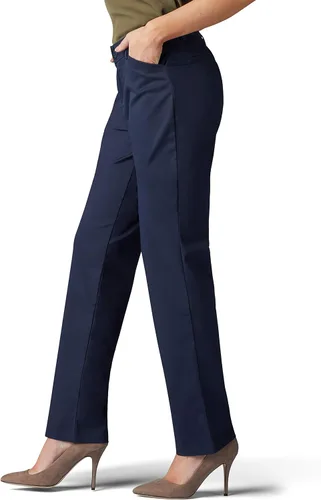 Vista 3 de Lee - Pantalón para mujer de pierna recta corte holgado antiarrugas
