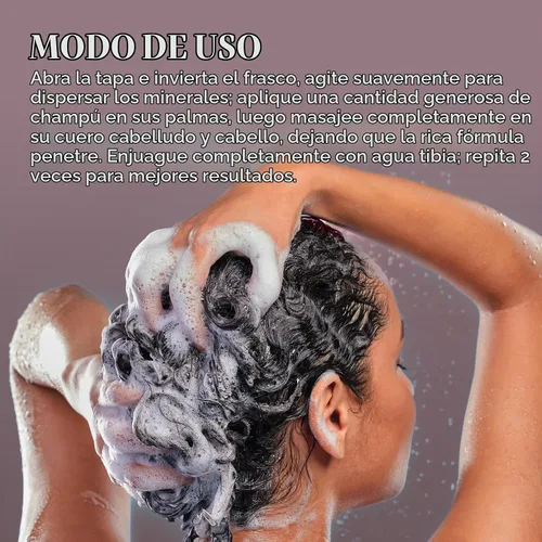 Vista 7 de Saphira Mineral DeFrizz Anti-Frizz Shampoo with Dead Sea Minerals