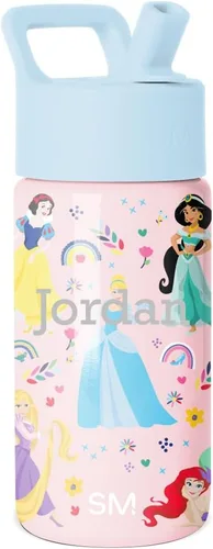 Vista 38 de Simple Modern Kids Summit - Botella de agua con tapa con pajilla, vaso de acero inoxidable de 14 onzas con aislamiento para niñas, para la escuela