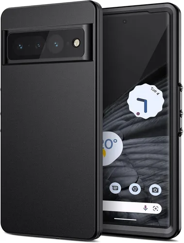 Vista 13 de Lanhiem Funda para Google Pixel 6, impermeable IP68 a prueba de polvo con protector de pantalla integrado, funda protectora de cuerpo completo