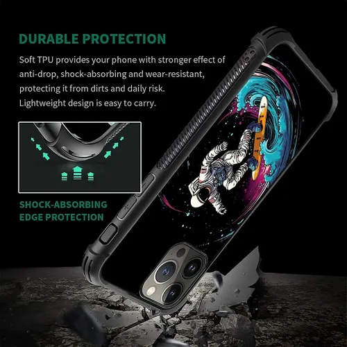 Vista 14 de Funda compatible con iPhone 15, diseño de elefantes africanos, diseño increíble a prueba de golpes, antiarañazos, carcasa trasera de policarbonato