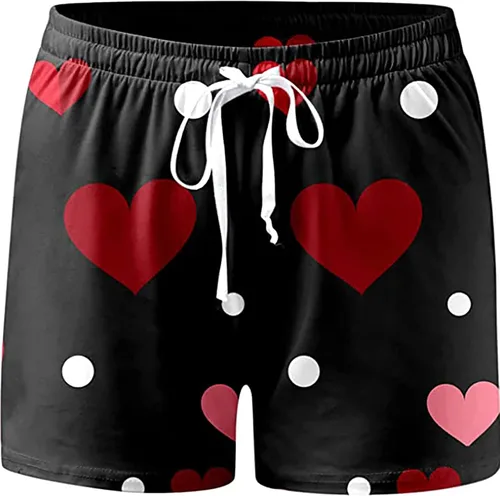 Vista 7 de MELDVDIB Conjunto de pijama para mujer, camisón con estampado de amor para el día de San Valentín para mujer, ropa de dormir sexy, ropa de descanso