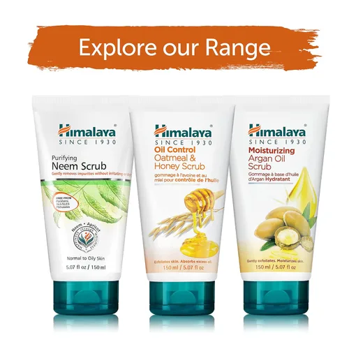 Vista 7 de Himalaya Oil Control - Exfoliante de avena y miel para controlar la piel grasa y eliminar las células muertas de la piel, 5.07 onzas