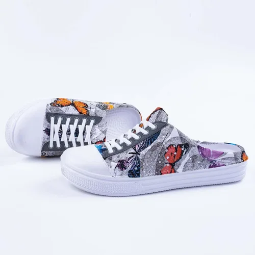 Vista 2 de CERYTHRINA Zapatos de jardín, zuecos de secado rápido, pantuflas para caminar, ligeras, para la lluvia, playa, verano, piscina, zapatos de agua