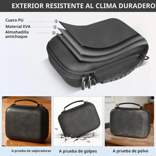 Vista 6 de Estuche rígido para estabilizador de cardán DJI Osmo Mobile 8/7P/7 Negro