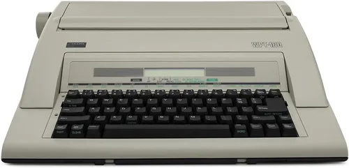 Vista 2 de Nakajima Máquina de escribir electrónica portátil WPT-160 con pantalla y memoria