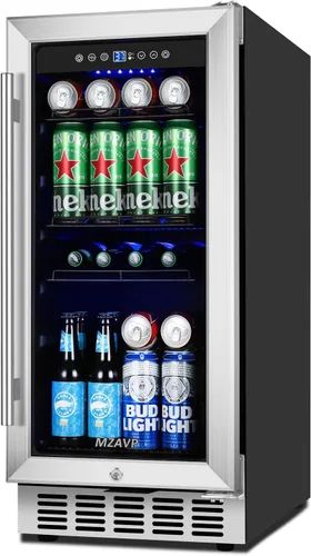 Vista 14 de Mini Refrigerador de Vino, Refrigerador Enfriador de Vino de 12 Botellas, Bodega de Vino Independiente para Vino Rojo y Blanco, Control