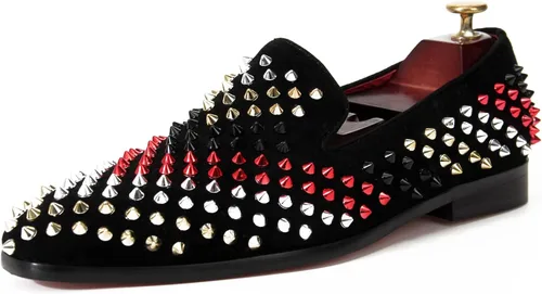 Vista 2 de jingyibest Penny Mocasines para hombre, azul oscuro, mocasines casuales para hombre, zapatos de vestir, zapatos de noche, zapatos de graduación