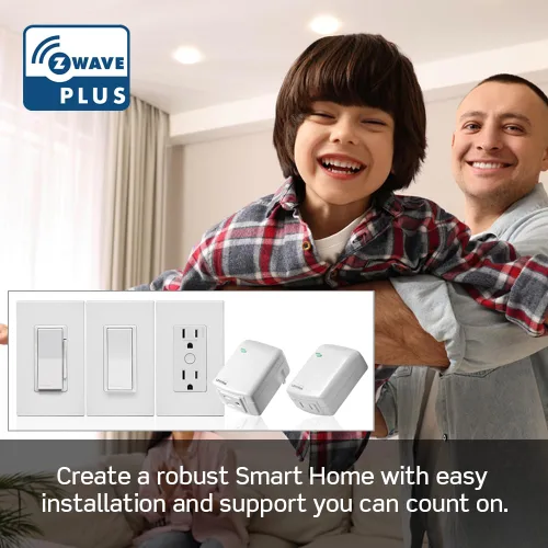 Vista 7 de Leviton Decora Smart Dimmer Z-Wave Serie 800, ZW6HD-1RW, Blanco