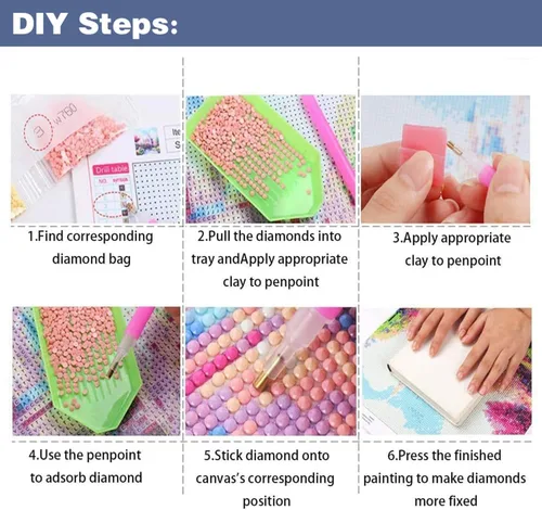 Vista 6 de ijbnhd Kits de Arte de Diamantes de Mano de Ángel para Adultos, Kit de Pintura de Diamantes de Alas de Ángel para Principiantes, Kit de Arte