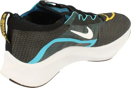 Vista 3 de Nike Zapatos deportivos Zoom Fly 4 Trainer para correr para hombre, NegroBlancoAmarilloAzul