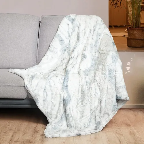 Vista 23 de WOOMER Manta térmica tamaño full de 77" x 84", manta eléctrica con control, temporizador de 0.5 a 12 horas y 10 niveles de calentamiento