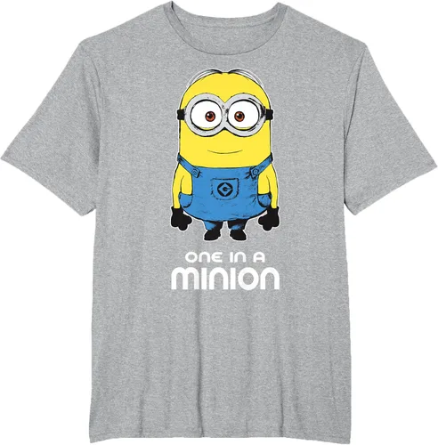 Vista 47 de Despicable Me Camiseta estampada Minions Bob One in A Minion Negro