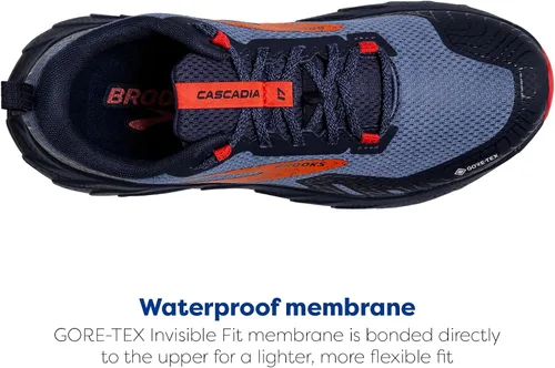 Vista 4 de Brooks Tenis de correr impermeables Cascadia 17 GTX para mujer