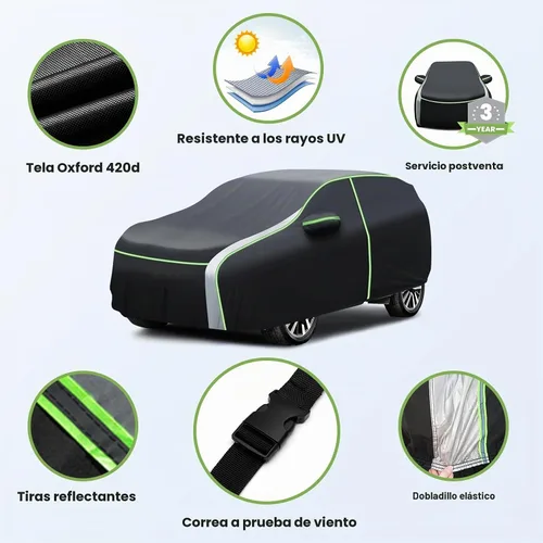 Vista 7 de Cartist Funda de coche 420d para Toyota 4Runner 2002-2026 2027, cubierta de coche para todo tipo de clima, para accesorios 4Runner, anti UV, 100%
