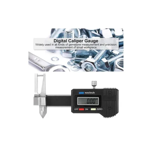 Vista 9 de Calibrador digital electrónico micro 3-en-1, regla, diámetro interior, diámetro, medición de espesor, 0~25mm, calibre de espesor digital de acero