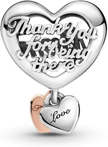 Vista 2 de Annmors Jewelry Family Charms for Woman 925 Sterling Silver Dangle Beads with Cubic Zirconia,DIY Jewelry Beads Gifts for Women Bracelet & Necklace