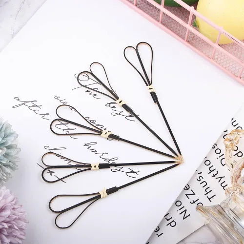 Vista 2 de 100 palillos de bambú para dientes de lujo, pinchos para aperitivos, palillos de dientes para aperitivos, palillos de dientes para aperitivos