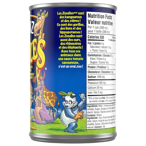 Vista 7 de Heinz Zoodles Pasta, 398mL/13.4oz, Latas, (Paquete de 24) (Importado de Canadá)