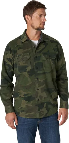 Vista 6 de Wrangler Authentics - Camisa de vellón pesado, de manga larga, para hombre Búfalo de abed