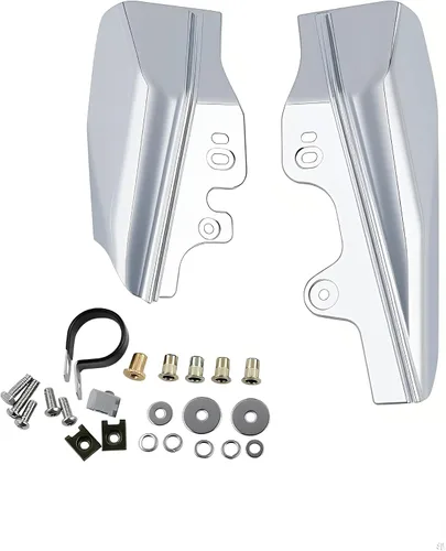 Vista 9 de Deflectores de aire de marco medio compatibles con Harley Touring Electra Street Glide Road King 2001-2008, kit de moldura de escudo térmico