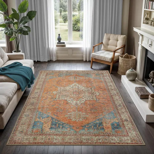 Vista 367 de GLN Rugs Traditional Collection - Alfombra de felpilla lavable a máquina, tradicional lavable, antideslizante, alfombra de felpilla de pelo corto