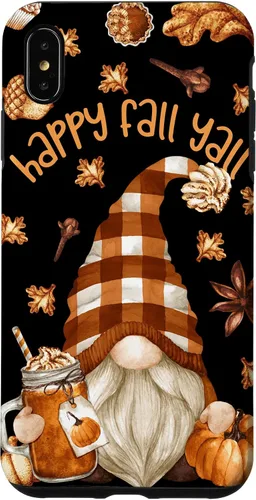Vista 11 de Funda para iPhone 16 con diseño de especias de calabaza con diseño de gnomo de otoño