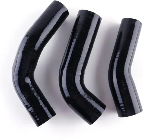 Vista 2 de Manguera de radiador de silicona para 1980-1984 Toyota LandCruiser FJ40 FJ45 4.2L 2F (negro)