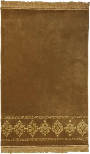 Vista 5 de Modefa Alfombra de oración islámica turca, grande y ancha, de terciopelo suave, Janamaz, cómoda alfombra de oración musulmana para hombres