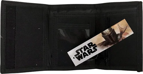 Vista 2 de The Mandalorian The Child Baby Yoda - Cartera de tres pliegues para tarjetas y monedas