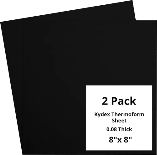 Vista 75 de Kydex Sheets - Solid Color DIY Kit for Crafting Holsters, Sheaths, and Mag Pouches - (8x8, 8x12, 12x12), Premium Thermoform Sheets - Thick, Durable