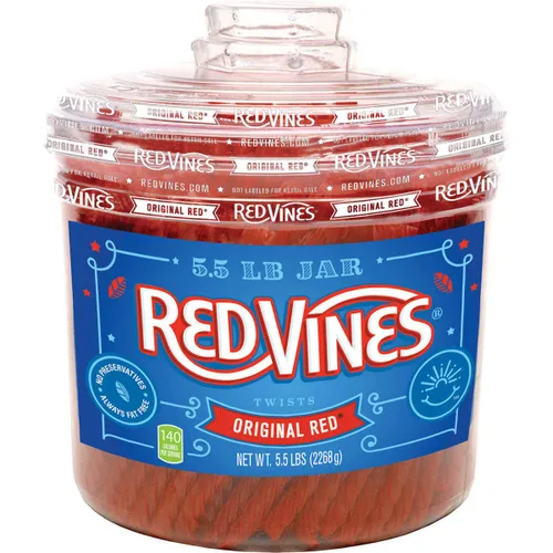 Vista 5 de Red Vines Original Red Regaliz Twists Bolsa de 2oz (Paquete de 16)